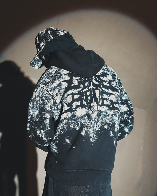 FROM THE RAVE FLOOR HOODIE - BLACK